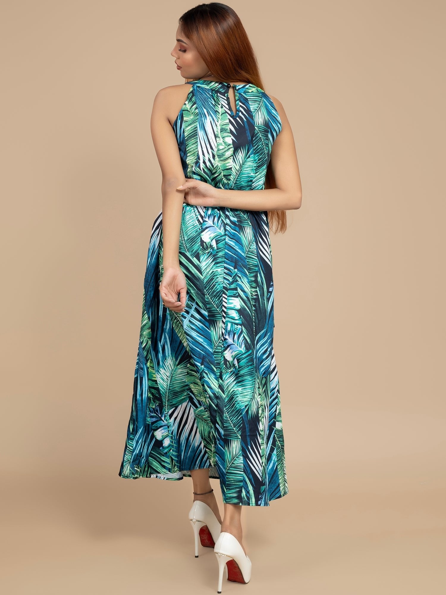 Sleeveless Designer Long Skirt Dress