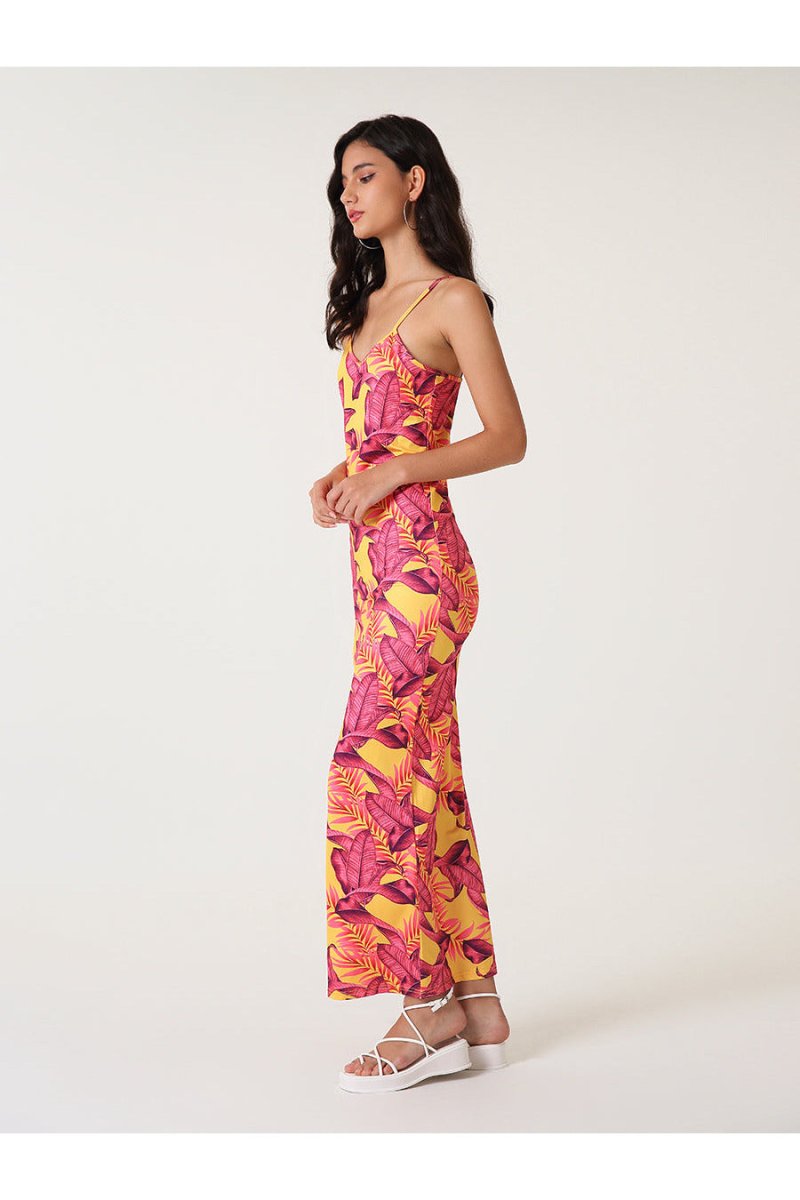 Multicolor Designer Printed Slip Dress