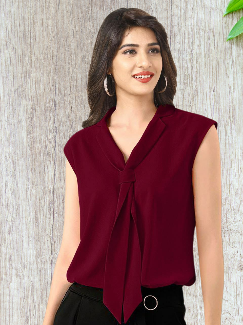 V-Neck Sleeveless Top