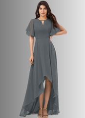 Open Sleeves Long Midi Dress